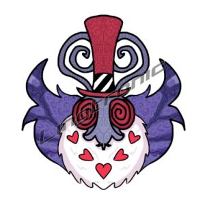 Valentino moth version- hazbin hotel